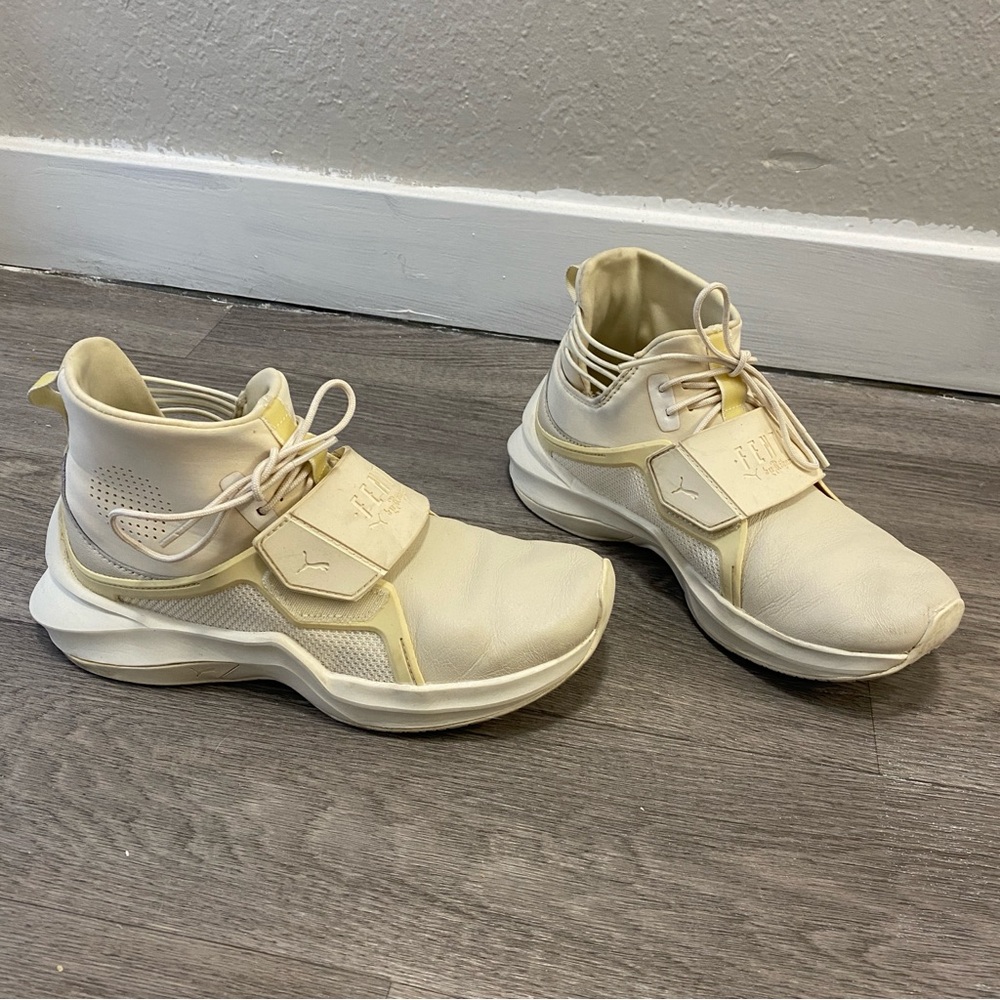 Puma Fenty by Rihanna Trainers Women's 5.5 Off White Sneakers Streetwear Lace Up